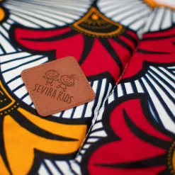 SEVIRA KIDS Couverture réversible Wax Fleurs de mariage