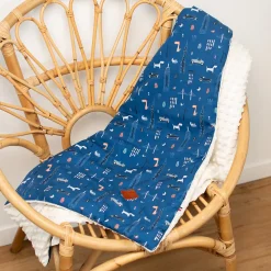 SEVIRA KIDS Couverture réversible en minky New York