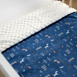 SEVIRA KIDS Couverture réversible en minky New York