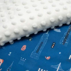 SEVIRA KIDS Couverture réversible en minky New York