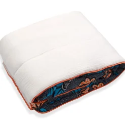 SEVIRA KIDS Couverture réversible Wax Fleurs de mariage