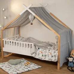 SEVIRA KIDS Grand plaid couverture réversible en minky Safari