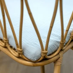 SEVIRA KIDS Lot de 3 draps housse berceau en gaze de coton Uni