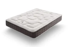 Simpur relax matelas 90x190 cm royal top viscoélastique et ressorts ensachés 30 cm d'épaisseur 7 zones de confort