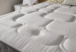 Simpur relax matelas 90x190 cm royal top viscoélastique et ressorts ensachés 30 cm d'épaisseur 7 zones de confort