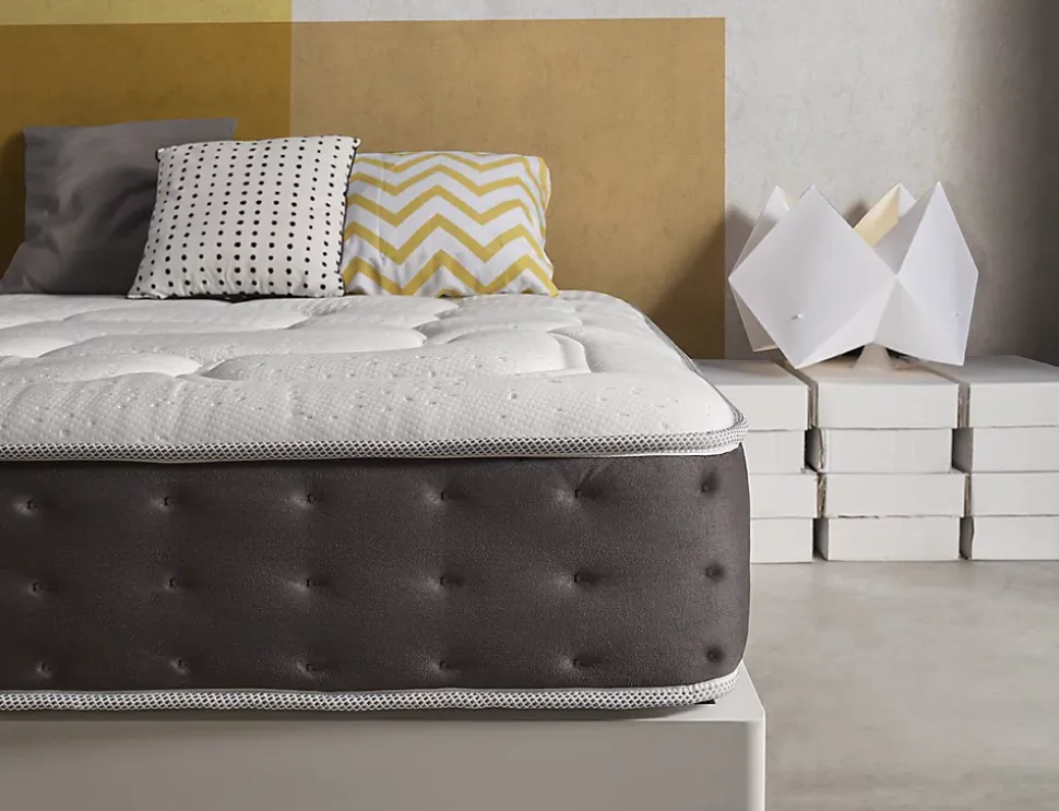 Simpur relax matelas 180x200 cm royal top viscoélastique et ressorts ensachés 30 cm d'épaisseur 7 zones de confort