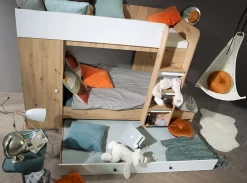 SMART 2 Lit superposé 254/165/94 (Artisan/blanc)