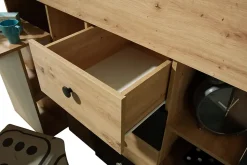 SMART 3P Lit superposé 248,5/123/93 (artisan/noir)