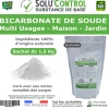 SOLU'CONTROL - 1,5 Kg de Bicarbonate de Soude Multi Usages, Maison et Jardin, 100% Naturel, Sachet Zip refermable
