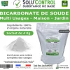 SOLU'CONTROL - 4 Kg de Bicarbonate de Soude Multi Usages, Maison et Jardin, 100% Naturel, Sachet Zip refermable