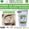 SOLU'CONTROL - Terre de Sommières 500 g - Détachant Naturel et Absorbant - Élimine les Odeurs d'Urine, Litière de Chat, Tapis