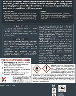 Solvant nettoyeur diluant universel V33 500 ml
