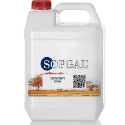 Solvant spécial peinture époxy Sopgal (5l). Réduit la viscosité, augmente l'adhérence et est utilisé pour le nettoyage des outils