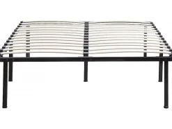 Sommier à lattes + pieds pour matelas 140 x 190 cm 26 lattes
