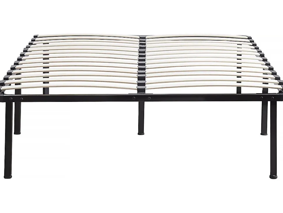 Sommier à lattes + pieds pour matelas 140 x 190 cm 26 lattes