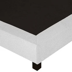 Sommier à lattes avec pieds CELY, tapissier en bois massif couleur gris-longueur 200 x largeur 160 cm