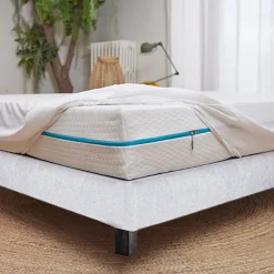 Sommier à lattes avec pieds CELY, tapissier en bois massif couleur gris-longueur 200 x largeur 160 cm