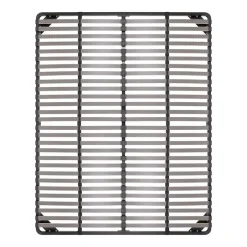 Sommier à Lattes En Acier Avec Bande Stabilisatrice Noir 180x200 Cm Avec Pieds