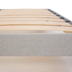 Sommier à lattes en bois Capitole 160x200 cm Coloris Gris clair Livré en kit