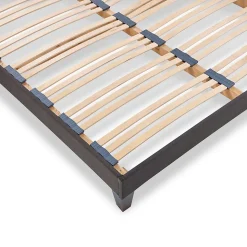 Sommier à lattes en bois Kit15 200x220 cm Coloris Gris anthracite Livré en kit