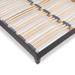 Sommier à lattes en bois Kit15 120x190 cm Coloris Gris anthracite Livré en kit