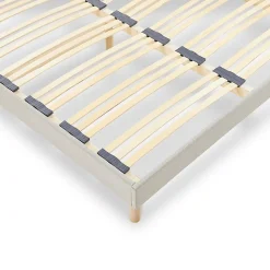 Sommier à lattes en bois Lino 140x190 cm Coloris Beige Livré en kit