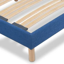 Sommier à lattes en bois Lumière 140x190 cm Coloris Bleu marine Livré en kit