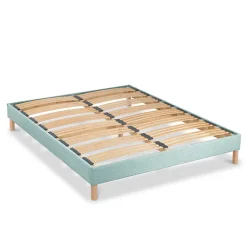 Sommier à lattes en bois Lumière 160x200 cm Coloris Vert pastel Livré en kit
