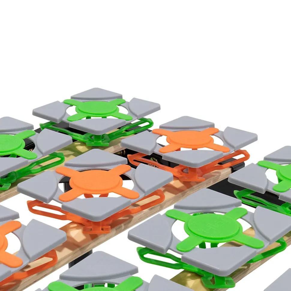 Sommier à Lattes Ergonomique Avec Plots De Soutien 140x200 Cm Avec Pieds