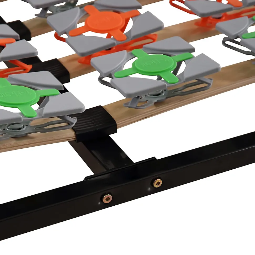 Sommier à Lattes Ergonomique Avec Plots De Soutien 140x200 Cm Avec Pieds