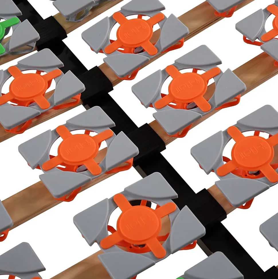 Sommier à Lattes Ergonomique Avec Plots De Soutien 140x200 Cm Avec Pieds