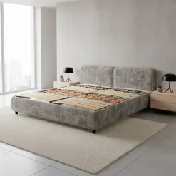 Sommier à Lattes Ergonomique En Bois Avec Plots De Soutien 7 Zones De Confort 100x200 Cm