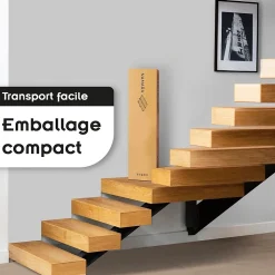 Sommier à Lattes Robuste Avec Pieds En Acier - Montage Facile - 160x200 Cm Blanc