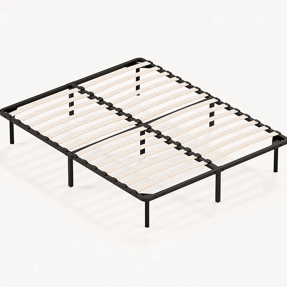 Sommier à Lattes sur Pieds,7 Pieds Inclus ,Lit 2x13 Lattes,140x190 CM