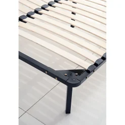 Sommier à lattes 140x190 cm sur pieds pour lit 2 places