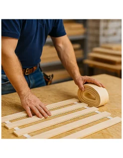 SOMMIER à LATTES 90x200 ou 90x190 SOMMIER à LATTES sur ROULEAU LATTES pour LIT