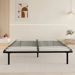 Sommier à Lattes 160x200cm, 20 lattes bois, 6 Pieds Inclus
