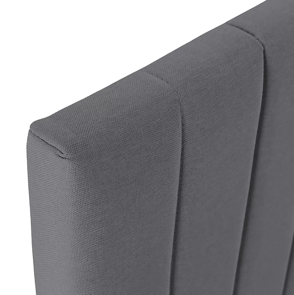 Sommier + tête de lit Eris 140x190 cm Gris foncé