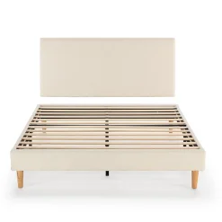 Sommier + tête de lit Niebla 140x200 cm Beige