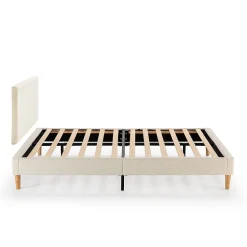 Sommier + tête de lit Niebla 150x190 cm Beige