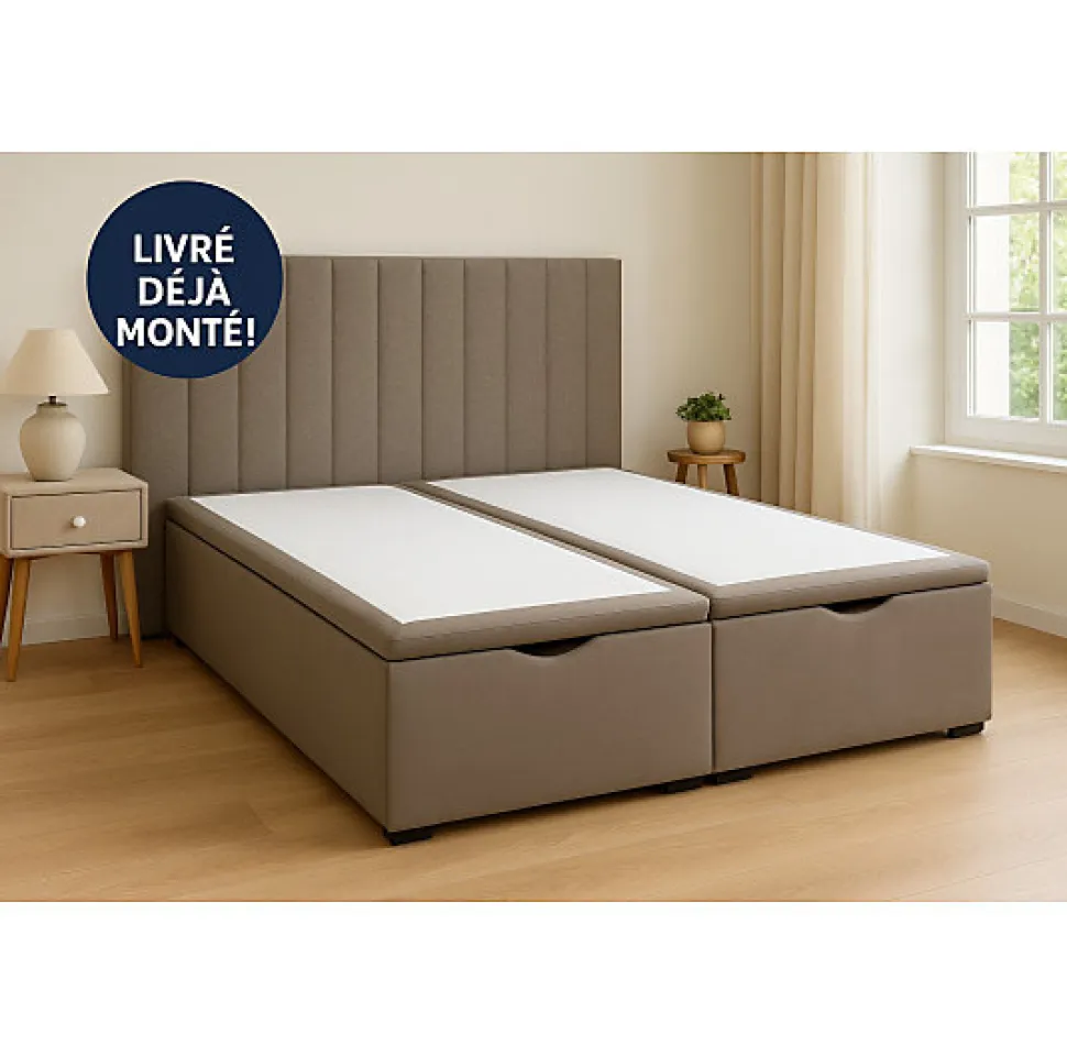 Sommier Alitea Hotel COFFRE IRIS 90x190 Lattes