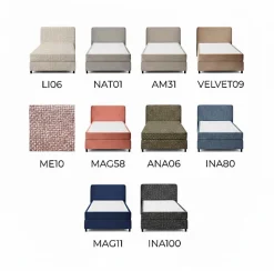 Sommier Alitea Hotel COFFRE IRIS 90x190 Lattes