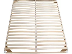 Sommier cadre à lattes 140 x 190 cm - 2x19 lattes - Sans pieds - Beige - KALISTA de YSMÉE