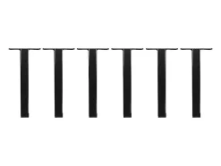 Sommier cadre à lattes 160 x 200 cm - 2 x 15 lattes - 3 zones soutien lombaire renforcé - Avec pied - Noir - CERRISI de YSMÉE