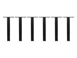 Sommier cadre à lattes 160 x 200 cm - 2 x 15 lattes - 3 zones soutien lombaire renforcé - Avec pied - Noir - CERRISI de YSMÉE