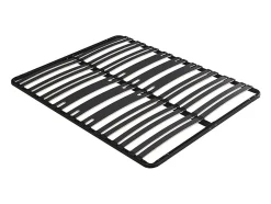 Sommier cadre à lattes 140 x 190 cm - 2 x 15 lattes - 3 zones soutien lombaire renforcé - Sans pied - Noir - CERRISI de YSMÉE
