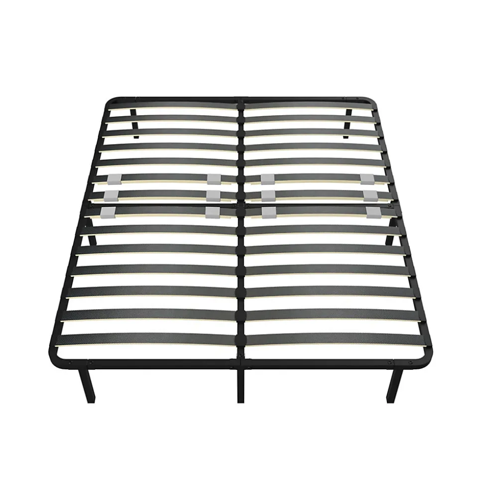 Sommier cadre à lattes 140x190 cm, 2x14 rangs