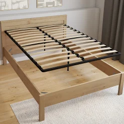 Sommier cadre métal à lattes fixe 140 x 190 cm