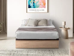 Sommier coffre avec tiroir 160 x 200 cm - Naturel clair - HESTIA de YSMÉE