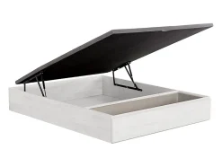 Sommier coffre avec tiroir 140 x 190 cm - Blanc - HESTIA de YSMÉE